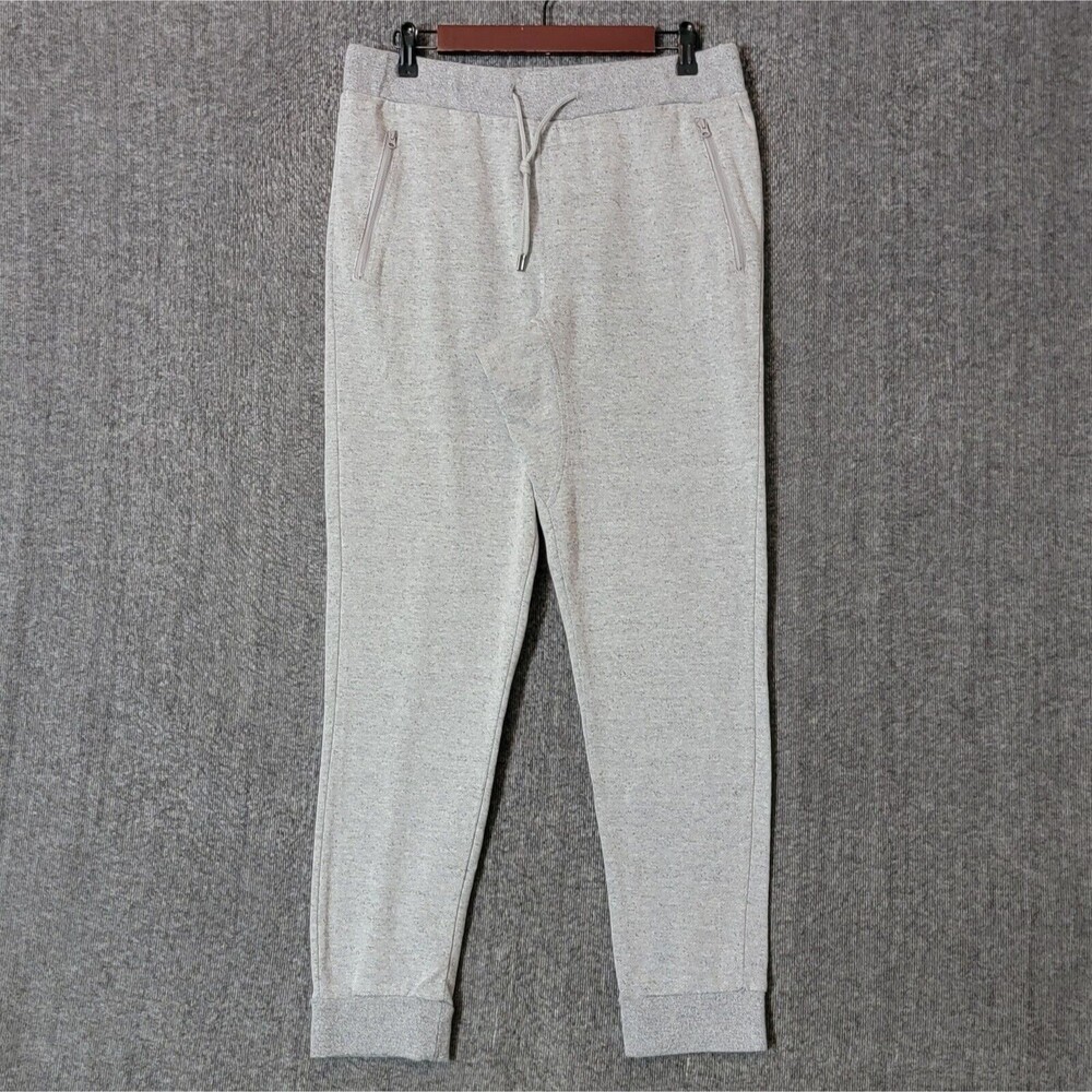 Ring of Fire Jogger Pants Mens Large Gray Tapered Sweatpants Drawstring